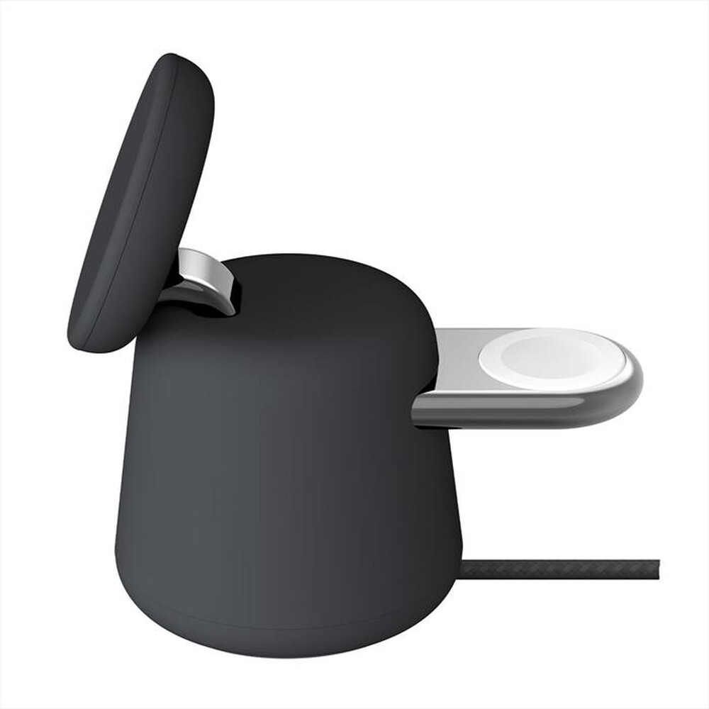 "BELKIN - SUPPORTO RICARICA MAGSAFE 2IN1 15W - CARBONE-Carbone - Nero"