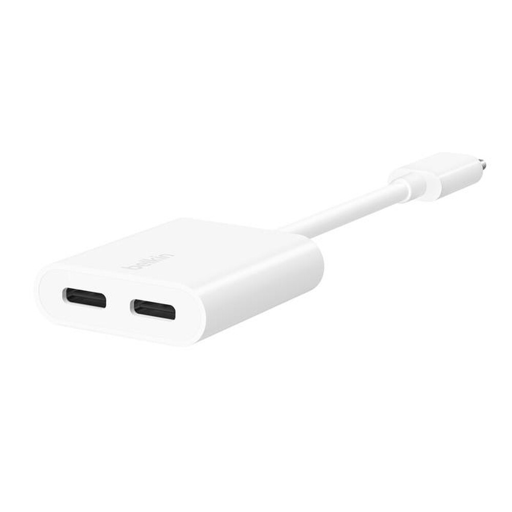 "BELKIN - CONNECT USB-C AUDIO + CHARGE ADAP-bianco"