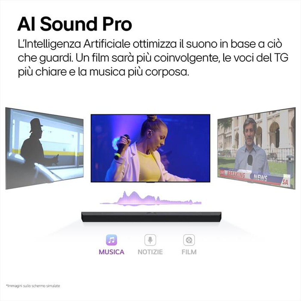 "LG - SoundBar +subwoofer S40T-Nero"