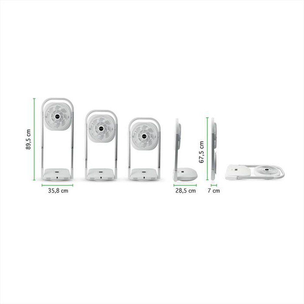 "MACOM - Ventilatore a piantana SLIMMY-bianco"