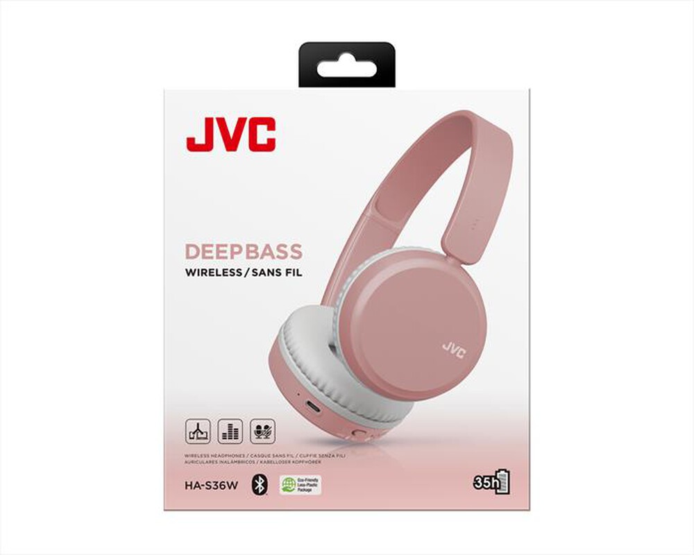 Immagine del prodotto JVC - Cuffia wireless pieghevoli HA-S36W-Rosa