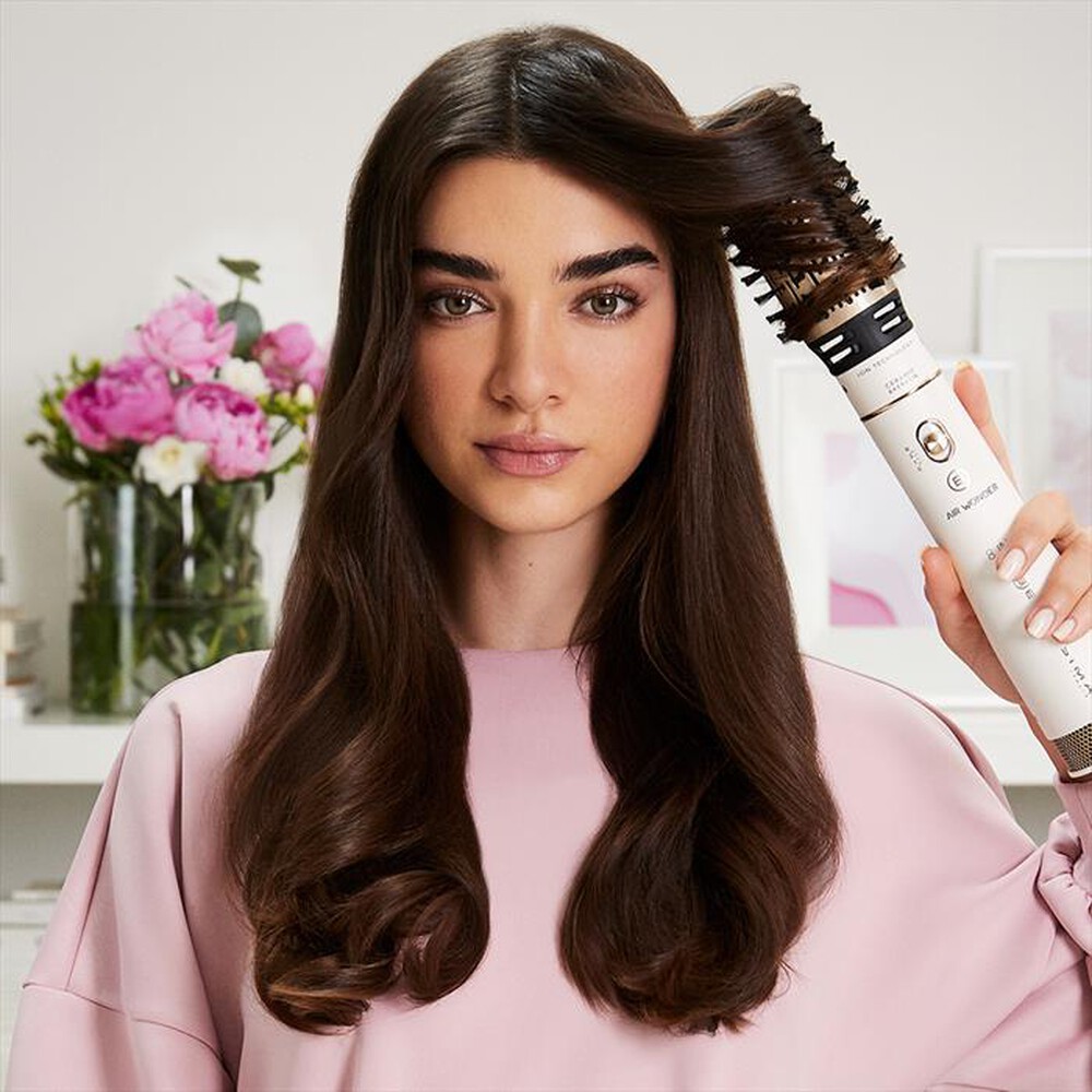 "BELLISSIMA IMETEC - MODELLATORE AD ARIA CALDA AIR WONDER-Oro, Bianco"