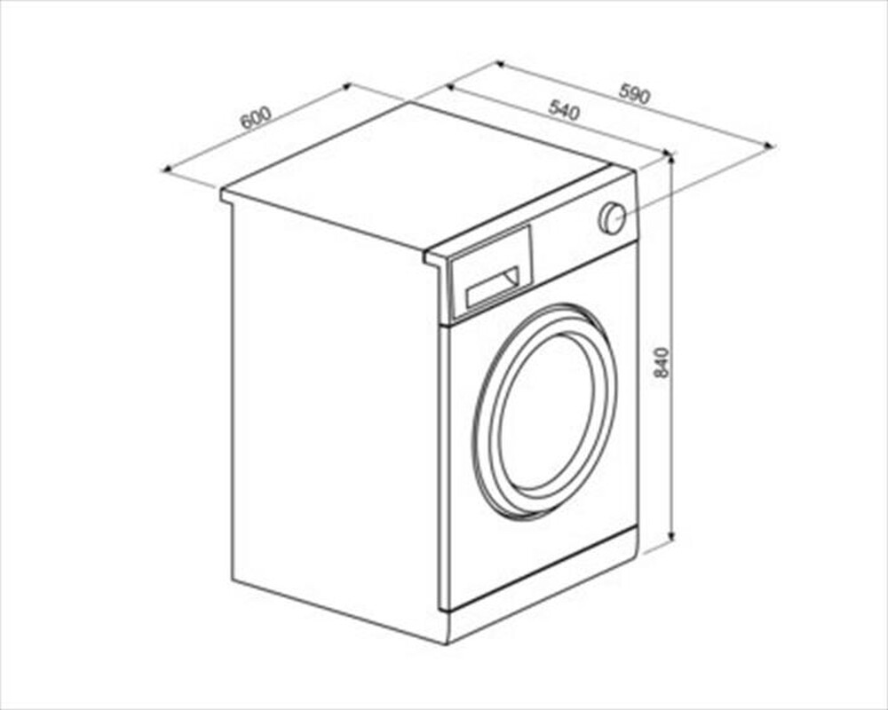 "SMEG - Lavatrice WHT814ASIT 8 Kg Classe A-Bianco"