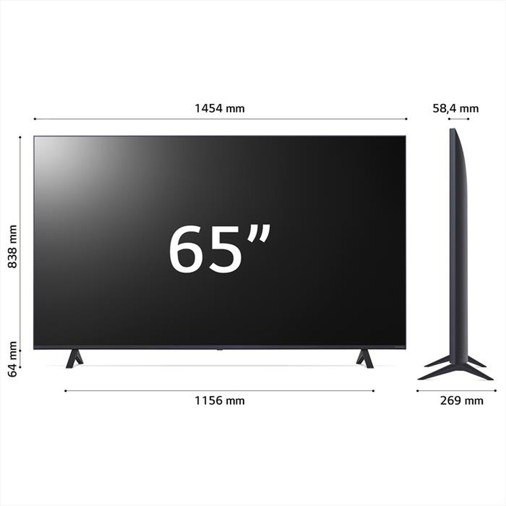 "LG - Smart TV NanoCell Serie 82 UHD 4K 65\" 65NANO82T6B-Marrone"