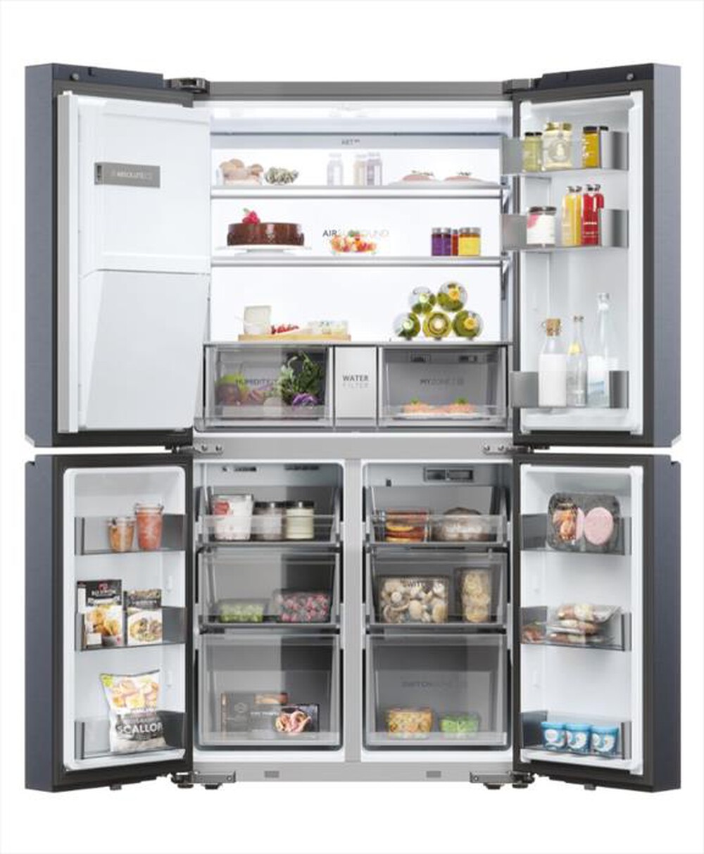 "HAIER - Frigorifero 4 porte HCR7918EIMB Classe E 601 lt-Nero"