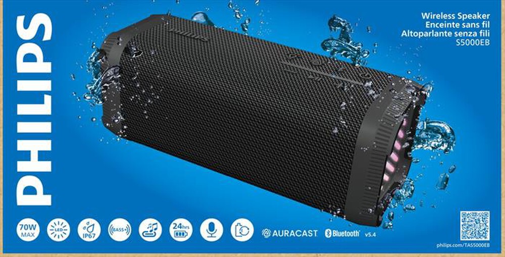 Immagine del prodotto PHILIPS - Bluetooth Speaker TAS5000EB/00-Black