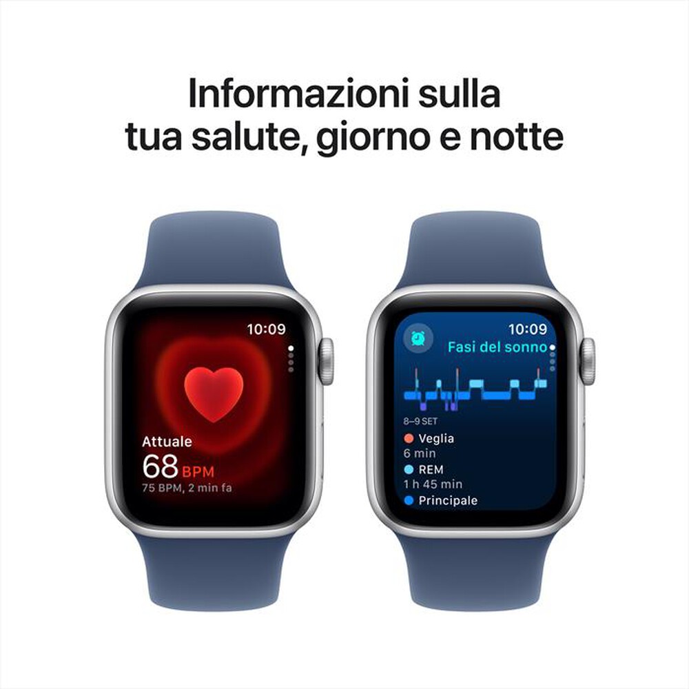 "APPLE - Watch SE GPS 40mm Cassa Alluminio-Argento Sport Band Denim - S/M"