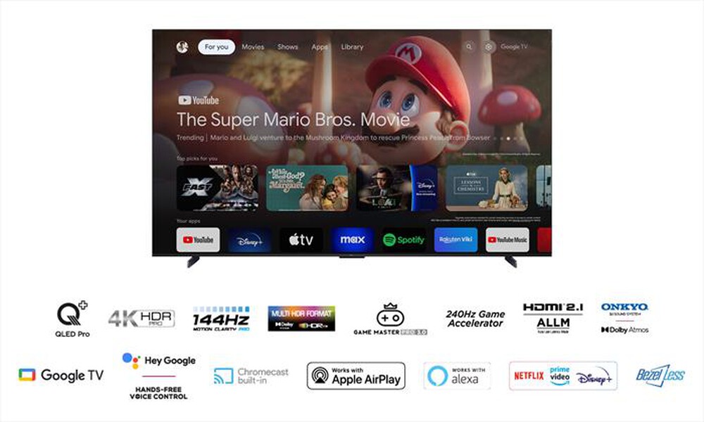 "TCL - Smart TV Q-LED UHD 4K 98\" 98C69B-Titanium"