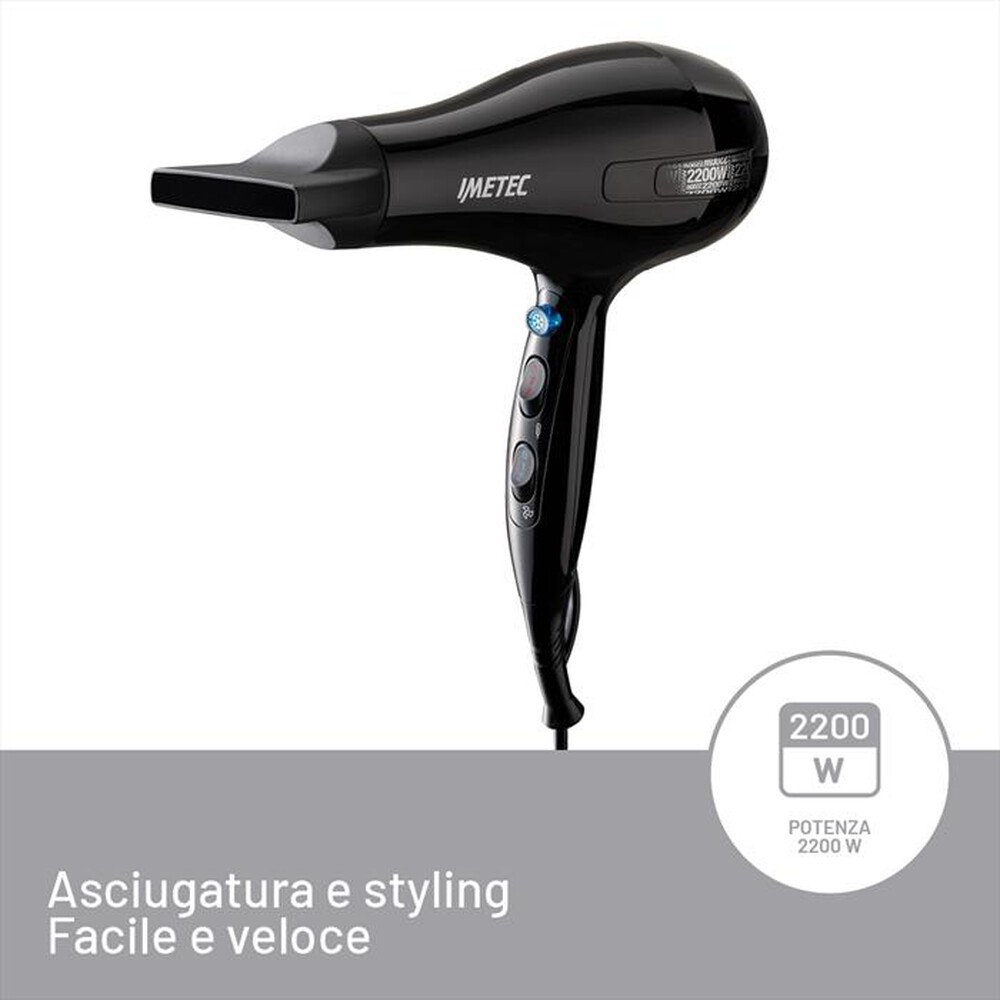 Immagine del prodotto IMETEC - ASCIUGACAPELLI S6 2000-Nero