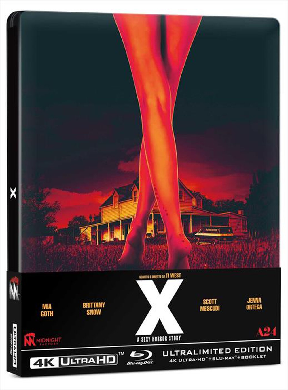 "Midnight Factory - X - A Sexy Horror Story (4K Ultra Hd+Blu-Ray+Boo"