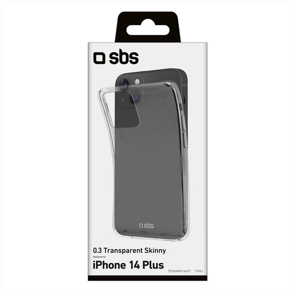 "SBS - Cover Skinny TESKINIP1467T per iPhone 14 Plus-Trasparente"