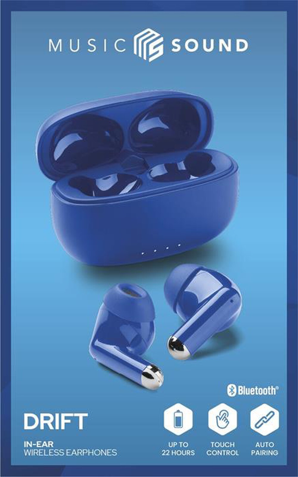 Immagine del prodotto MUSIC SOUND - Auricolare Bluetooth in-ear DRIFT-Blu