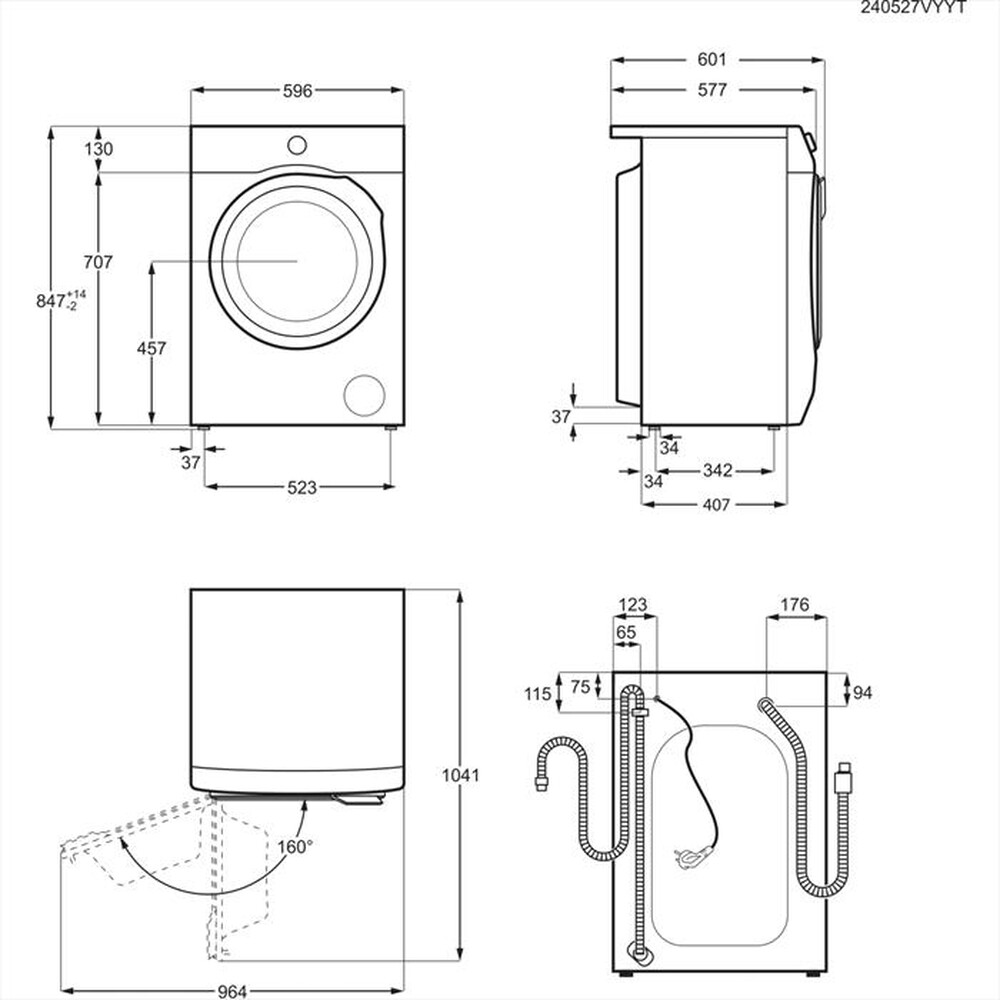 Immagine del prodotto AEG - Lavatrice LR7FD94 9 Kg Classe A-Bianco