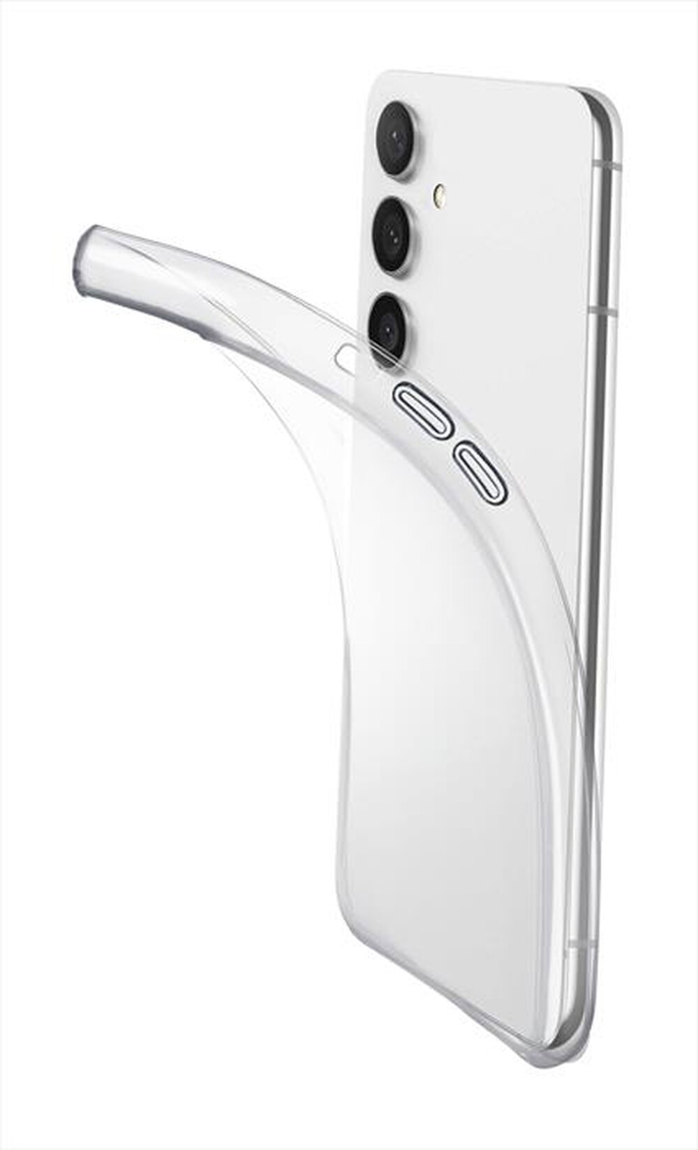 "CELLULARLINE - Custodia back FINECGALS24T per Galaxy S24-Trasparente"