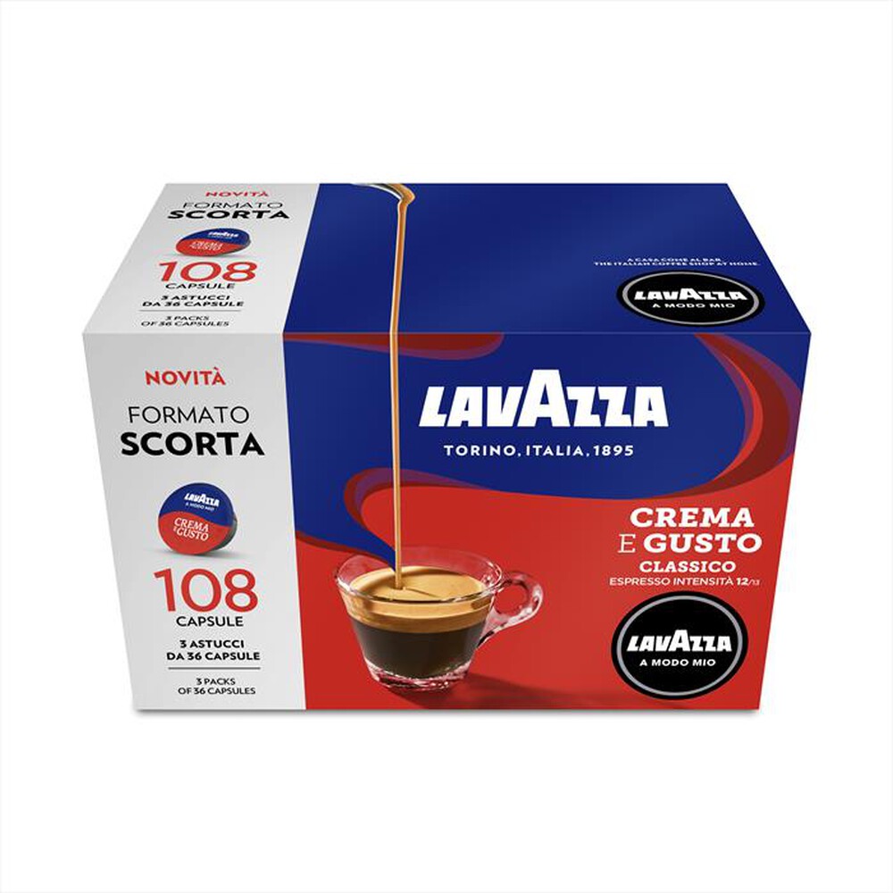 "LAVAZZA - A Modo Mio - Crema&Gusto Cartone 108 Caps"