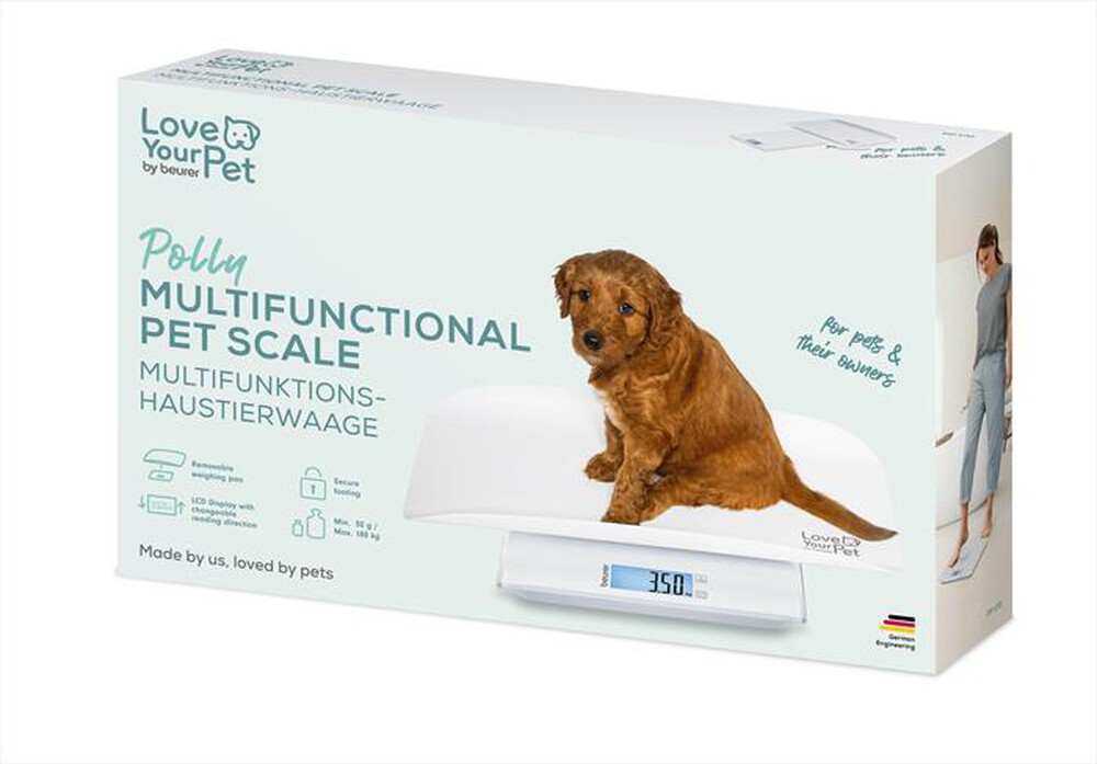 Immagine del prodotto BEURER - Bilancia 2 in 1 pesa-animali PP 170 POLLY-Bianco