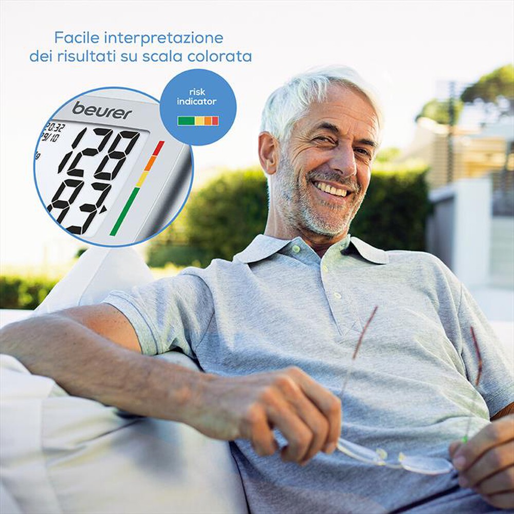 Sfigmomanometro Da Braccio Beurer BM-40 - Misuratore Pressione Con Memoria 2x60 Letture