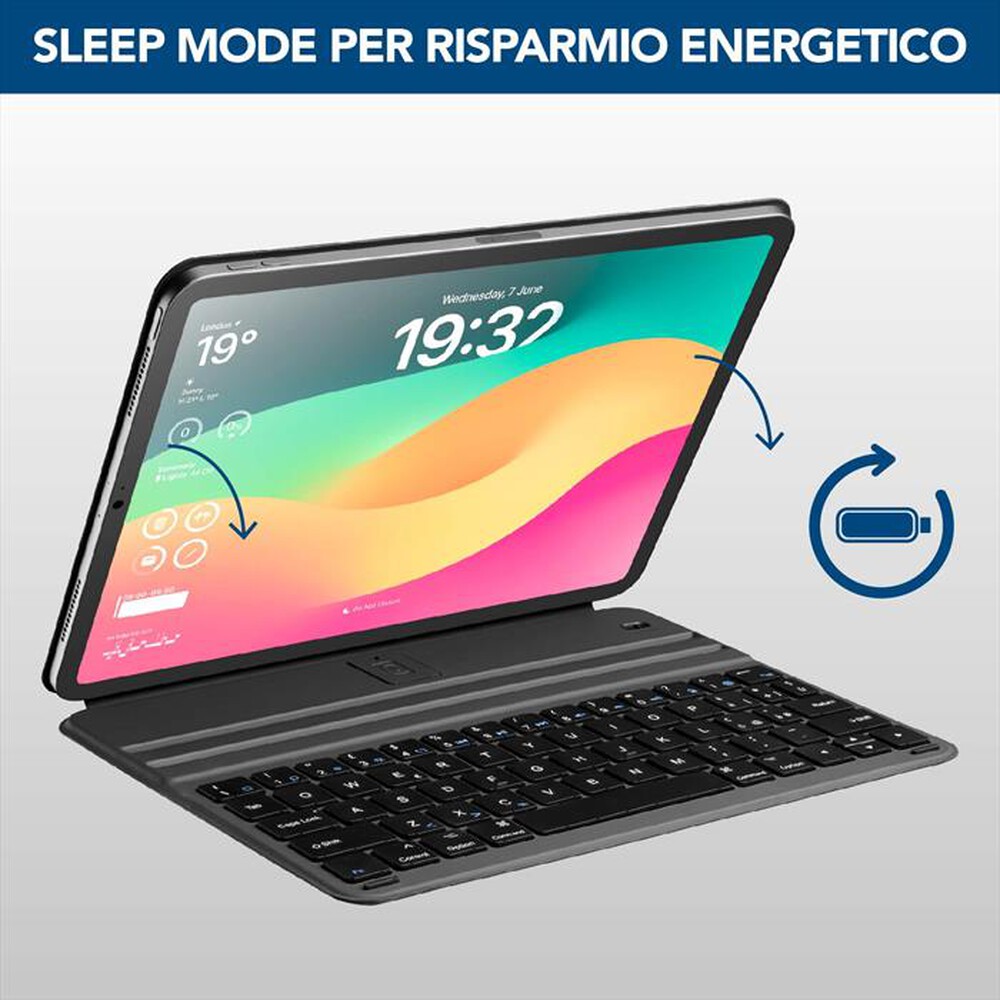 Immagine del prodotto CELLULARLINE - Custodia per iPad fino a 11" KEYPAD CASE-Black