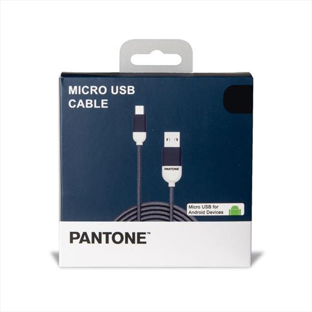 "PANTONE - PT-MC001-5N - MICROUSB CABLE 1 5 MT-BLU/PLASTICA"