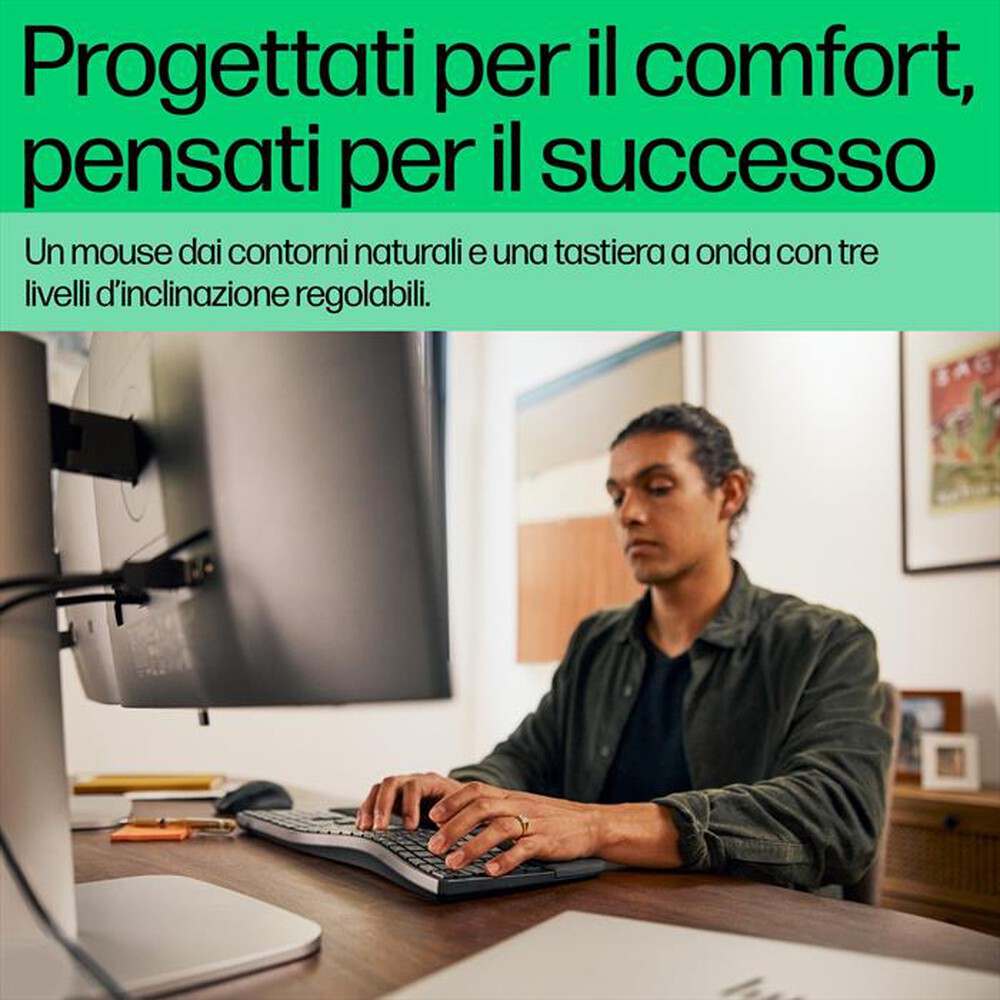 Immagine del prodotto HP - Tastiera + Mouse HP 680 COMFORT DUAL-MODE-Nero