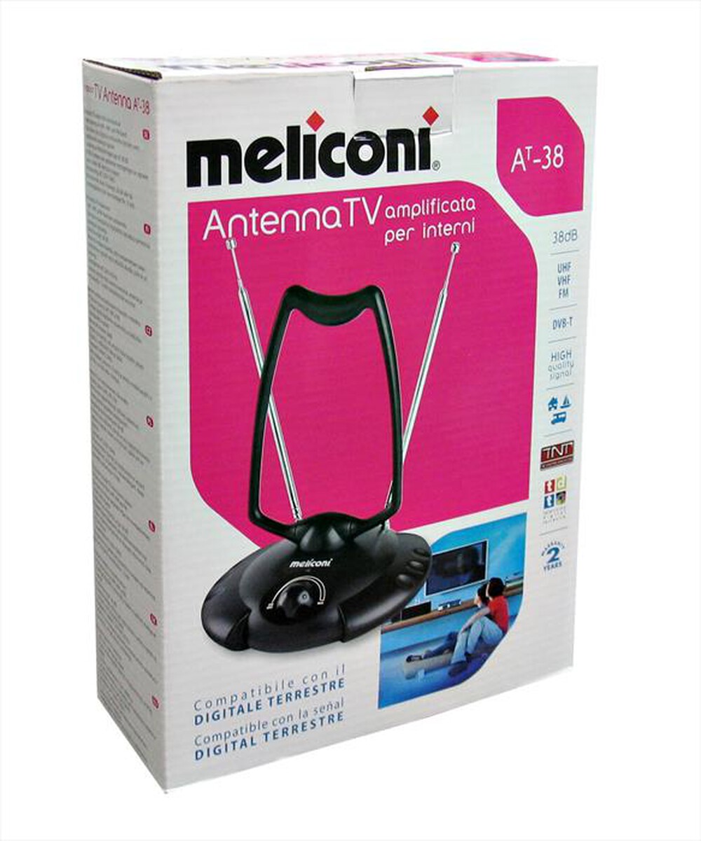 Immagine del prodotto MELICONI - MELICONI AT 38 ANTENNA AMPLIFICATA 38 DB-Nero