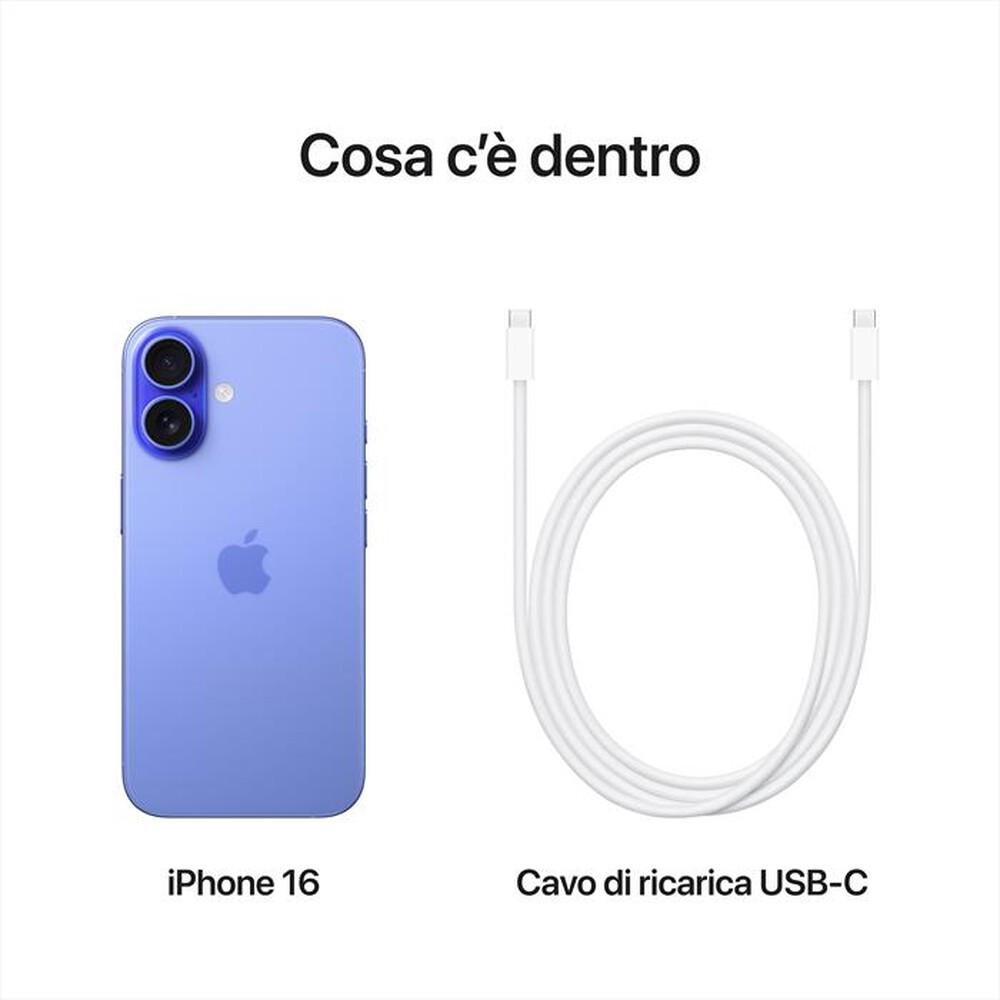 "WIND - 3 - APPLE iPhone 16 128GB-Blu oltremare"