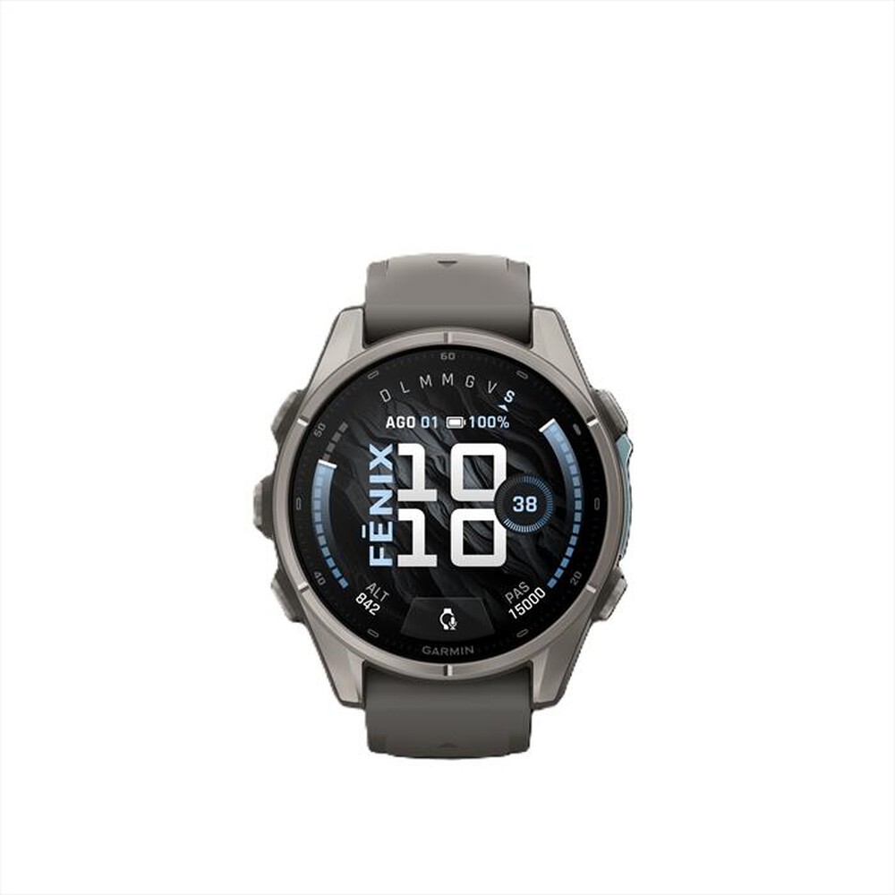 Immagine del prodotto GARMIN - FENIX 9, 43MM, BARE TI, PEBBLE GRAY-Titanio / Grigio