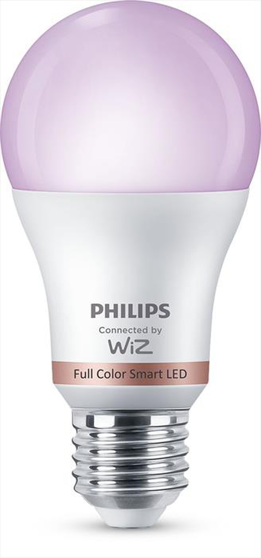 "PHILIPS - Smart LED Lampadina RGB Goccia Smerigliata 60W E27-Luce bianca e colorata"