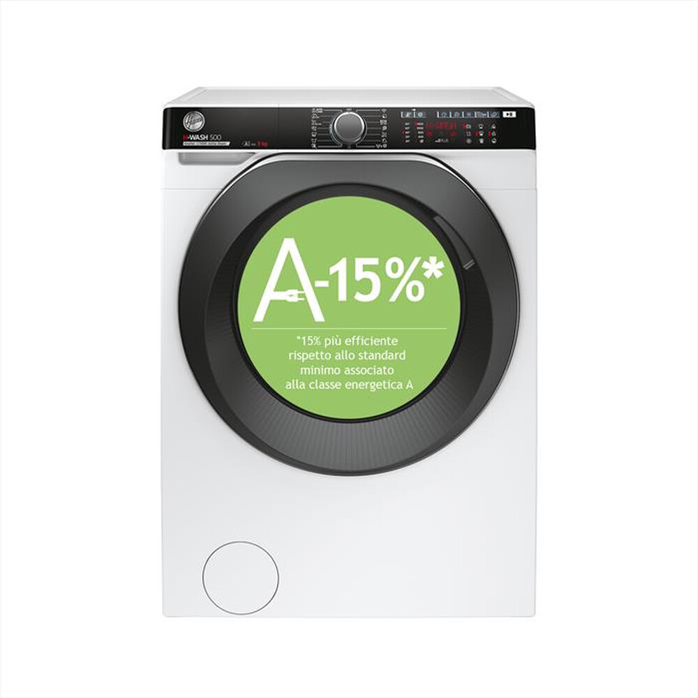 "HOOVER - Lavatrice HWP 49AMBC7/1-S 9 Kg Classe A-Bianco"