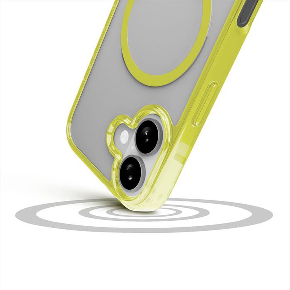 Immagine del prodotto CELLULARLINE - Custodia ICONIC MAG per IPHONE 17-Lime, Trasparente