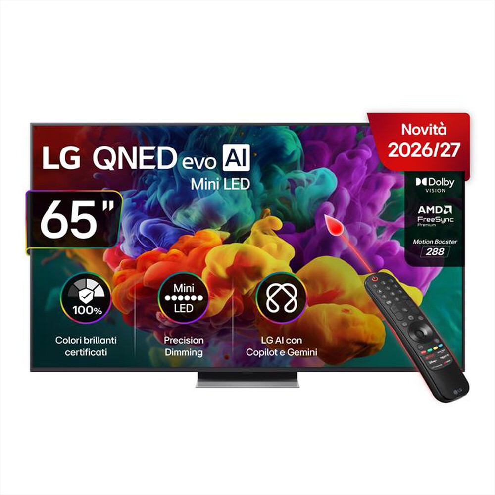Immagine del prodotto LG - QNED EVO AI MINILED QNED86B 65QNED86B6B-Charcoal Black