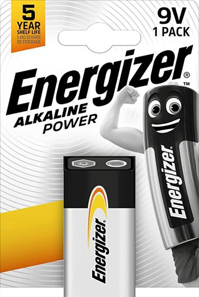 ENERGIZER - ALKALINE POWER 9V BP1-Argento