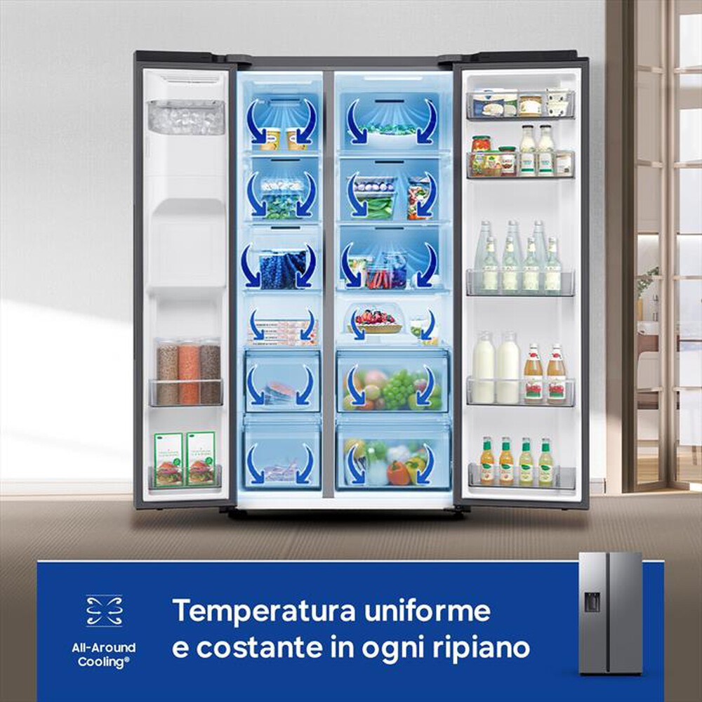 Immagine del prodotto SAMSUNG - Frigorifero Side by Side RS70F64KETEF 635L ClasseE-Inox