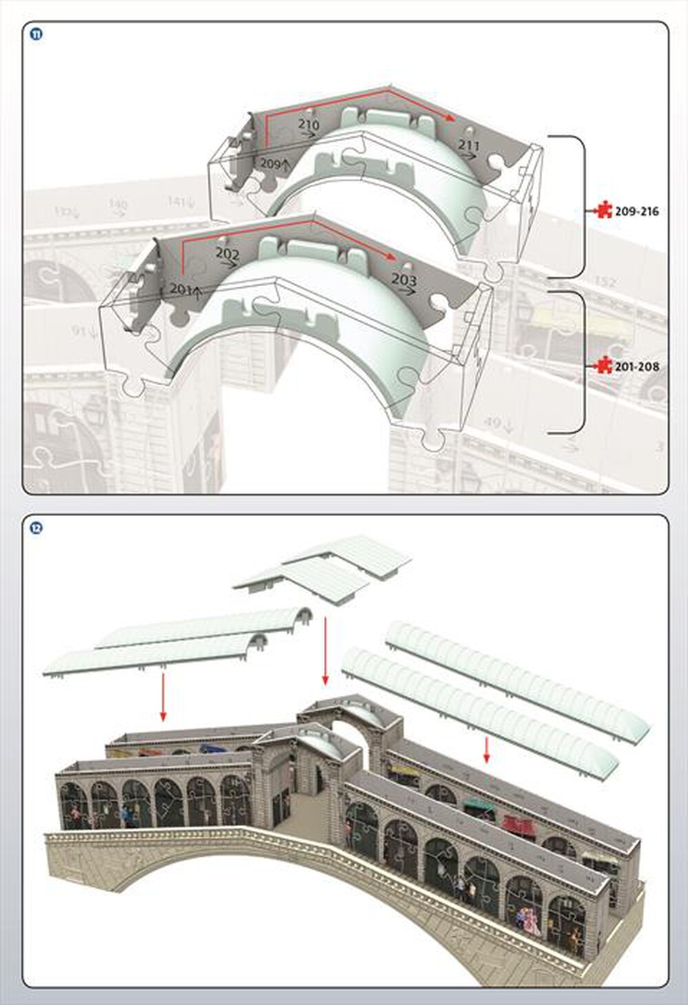 "RAVENSBURGER - PONTE DI RIALTO BUILDING PUZZLE 3D"