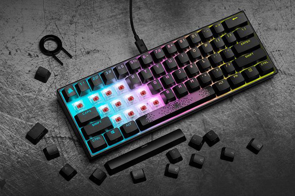 "CORSAIR - Tastiera K65 RGB MINI-Nero"