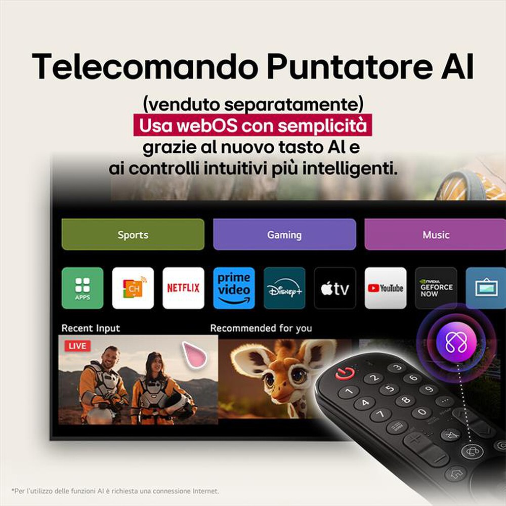 Immagine del prodotto LG - Smart TV LED UHD 4K  65" 65UA73006LA-Nero