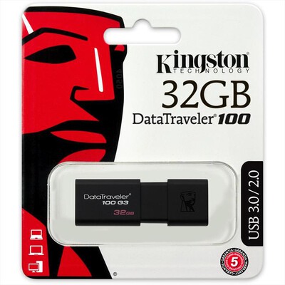 KINGSTON - DT100G3/32GB - Black