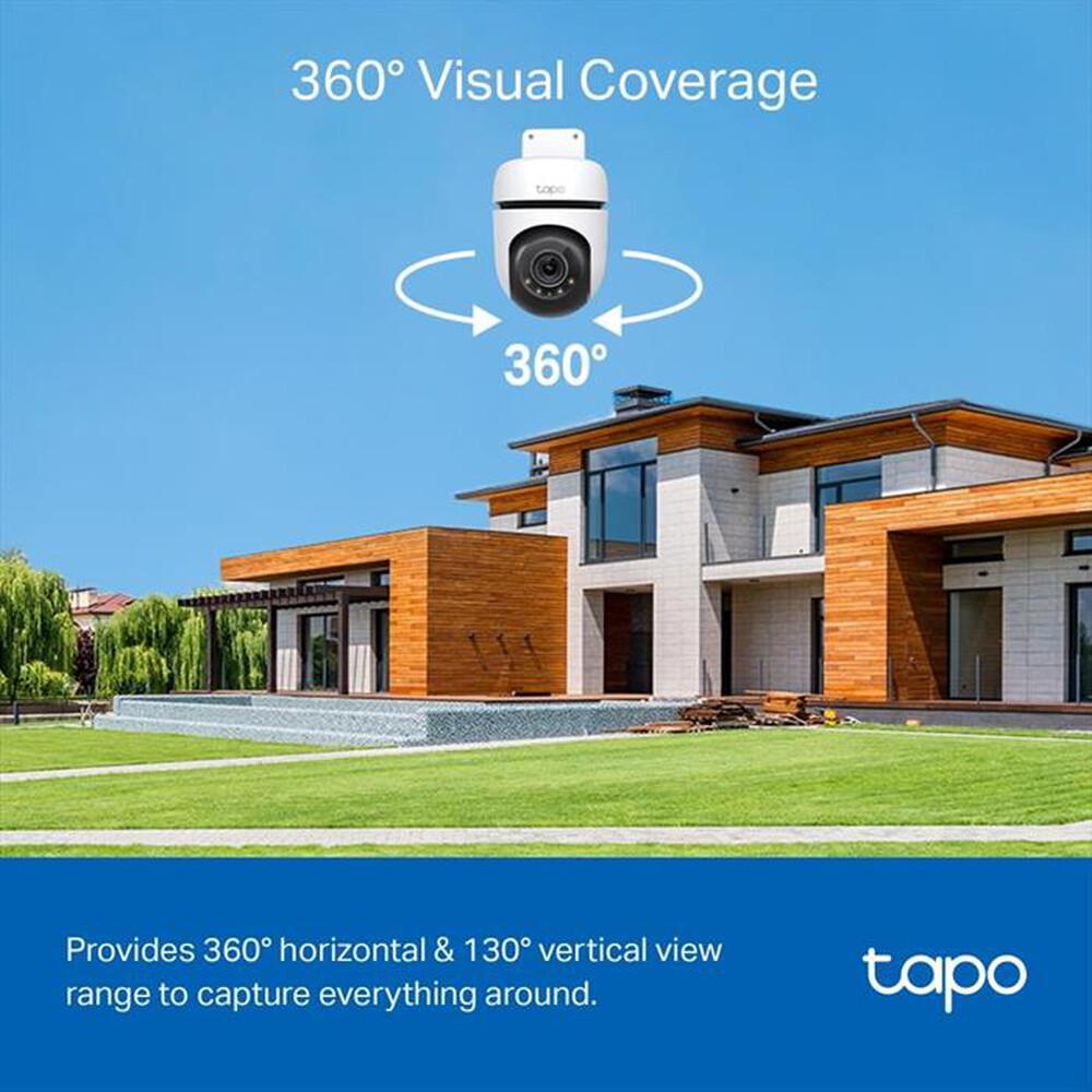 "TP-LINK - Telecamera TC41 OUTDOOR PAN/TILT SECURITY WI-FI 2K"