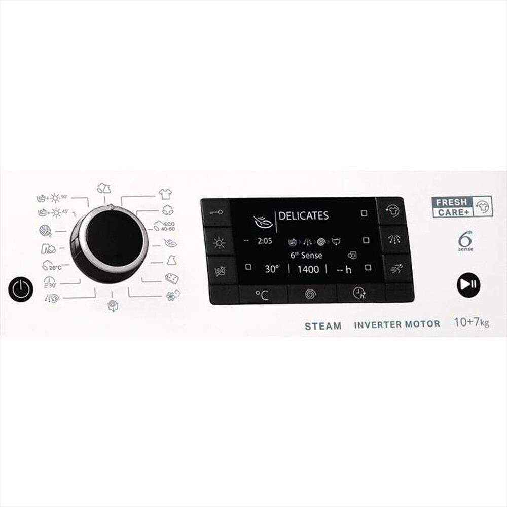 "WHIRLPOOL - Lavasciuga FWDD 1071682 WBV EU N 10/7 Kg Classe E"