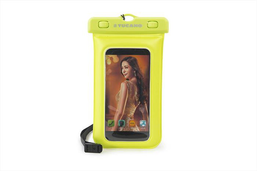 "TUCANO - Waterproof - Custodia galleggiante smartphone 5\"-Giallo"