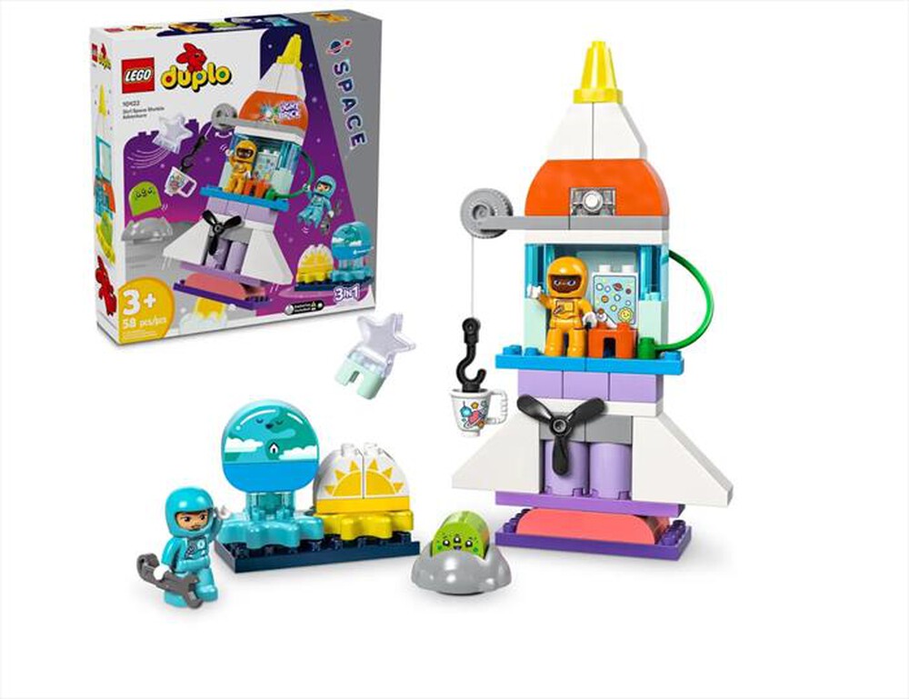 Immagine del prodotto LEGO - DUPLO Avventura dello Space Shuttle 3 in 1 - 10422-Multicolore
