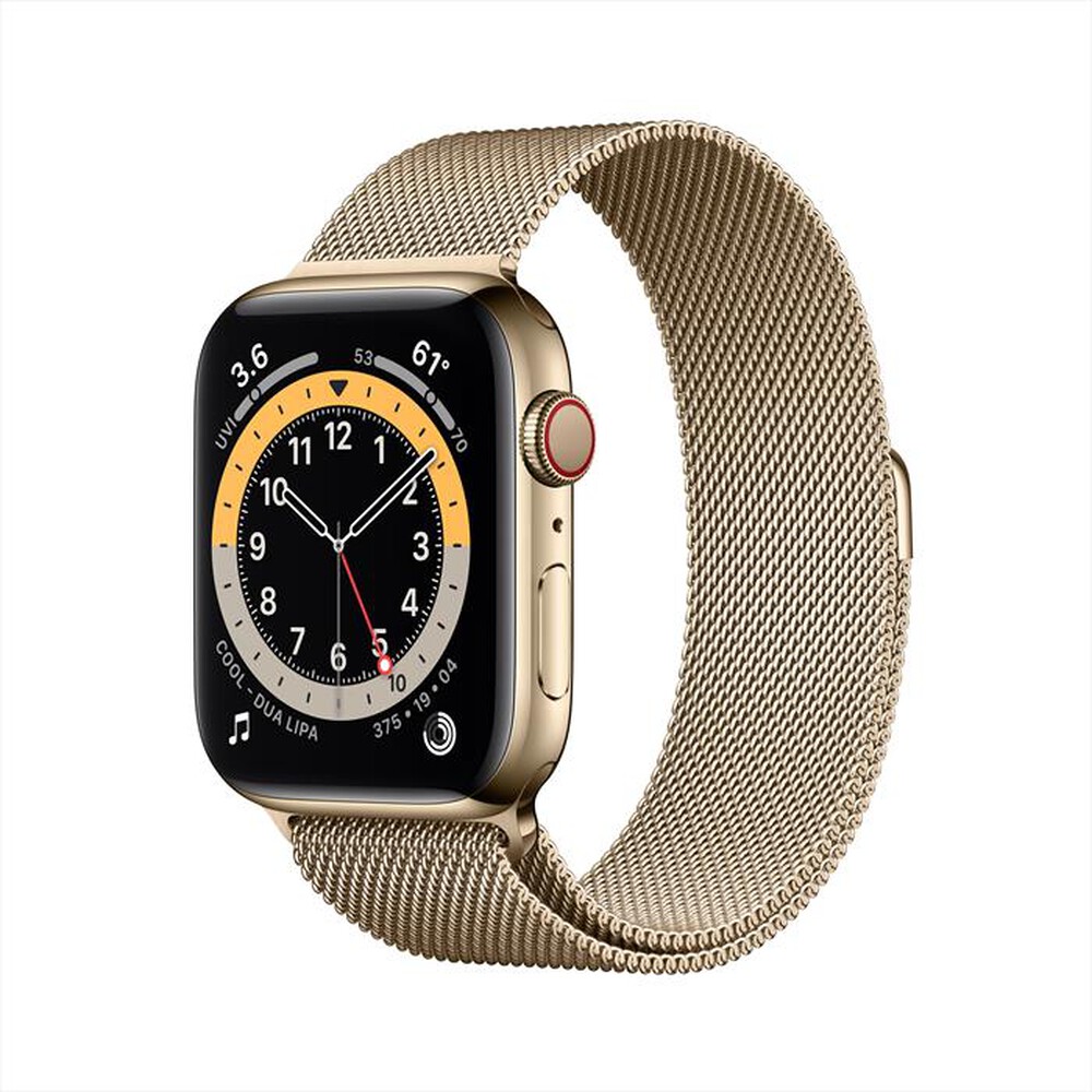 "APPLE - Watch Series 6 GPS+Cellular 44mm Acciaio Oro-Gold Milanese Loop"