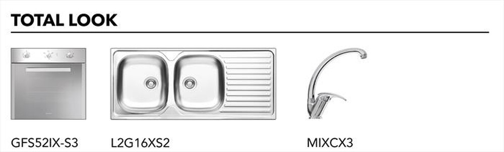 "GLEM GAS - Piano cottura a gas GT755HIX 5 fuochi 68,5cm-Inox"