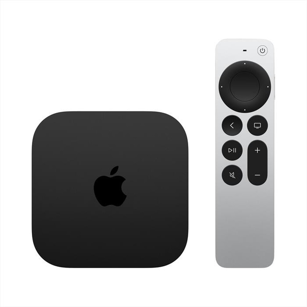 "APPLE - TV 4K WI-FI + ETHERNET CON 128GB DI ARCHIVIAZIONE-Nero, Argento"