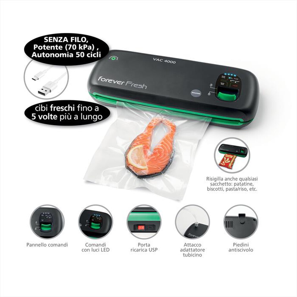 Immagine del prodotto MACOM - Macchina sottovuoto cordless VAC4000
