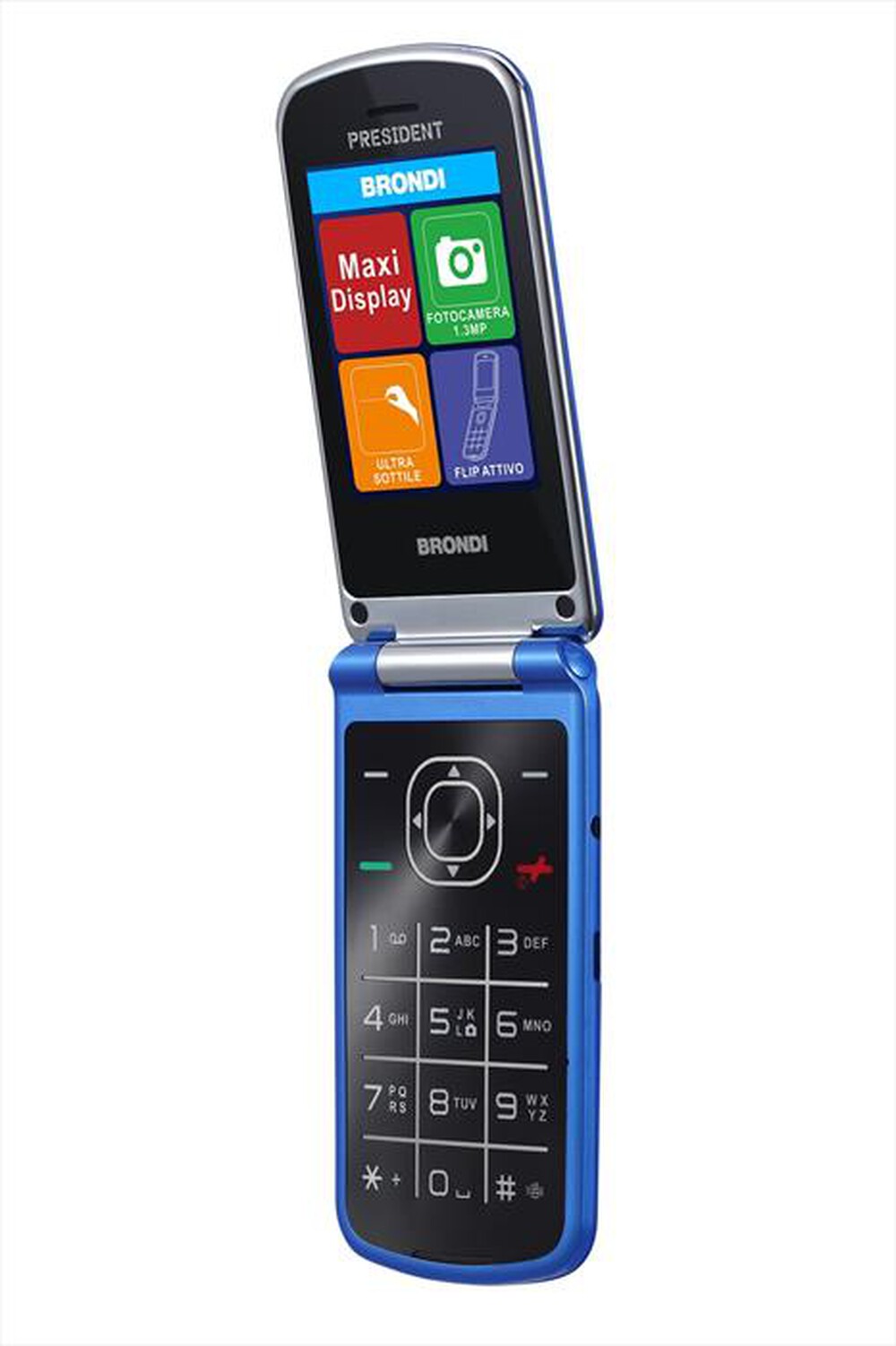 "BRONDI - Cellulare PRESIDENT-BLU METAL"