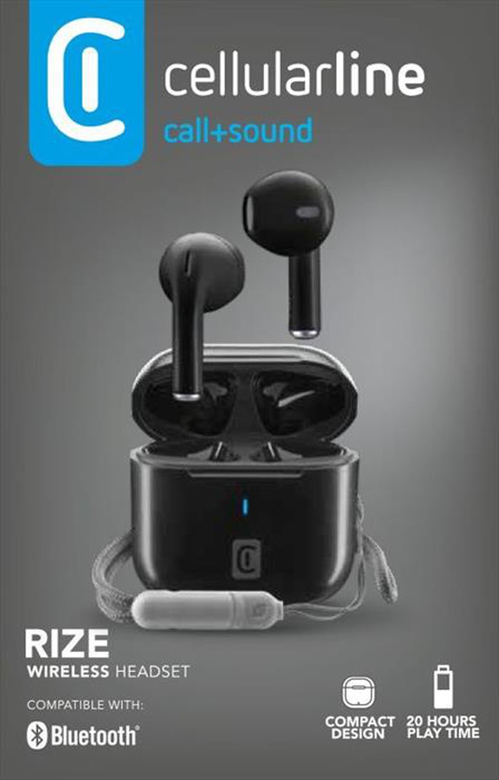 Immagine del prodotto CELLULARLINE - Auricolare bluetooth BTRIZETWSK-Nero