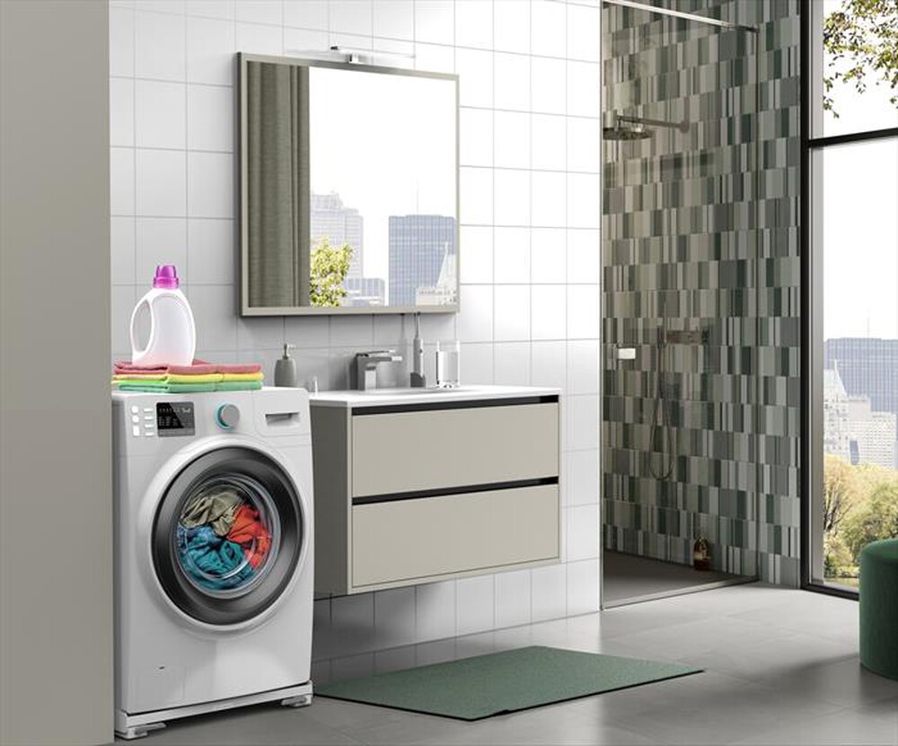 "MELICONI - BASE MOVE SLIM-Tecnopolimero bianco, leve fre"