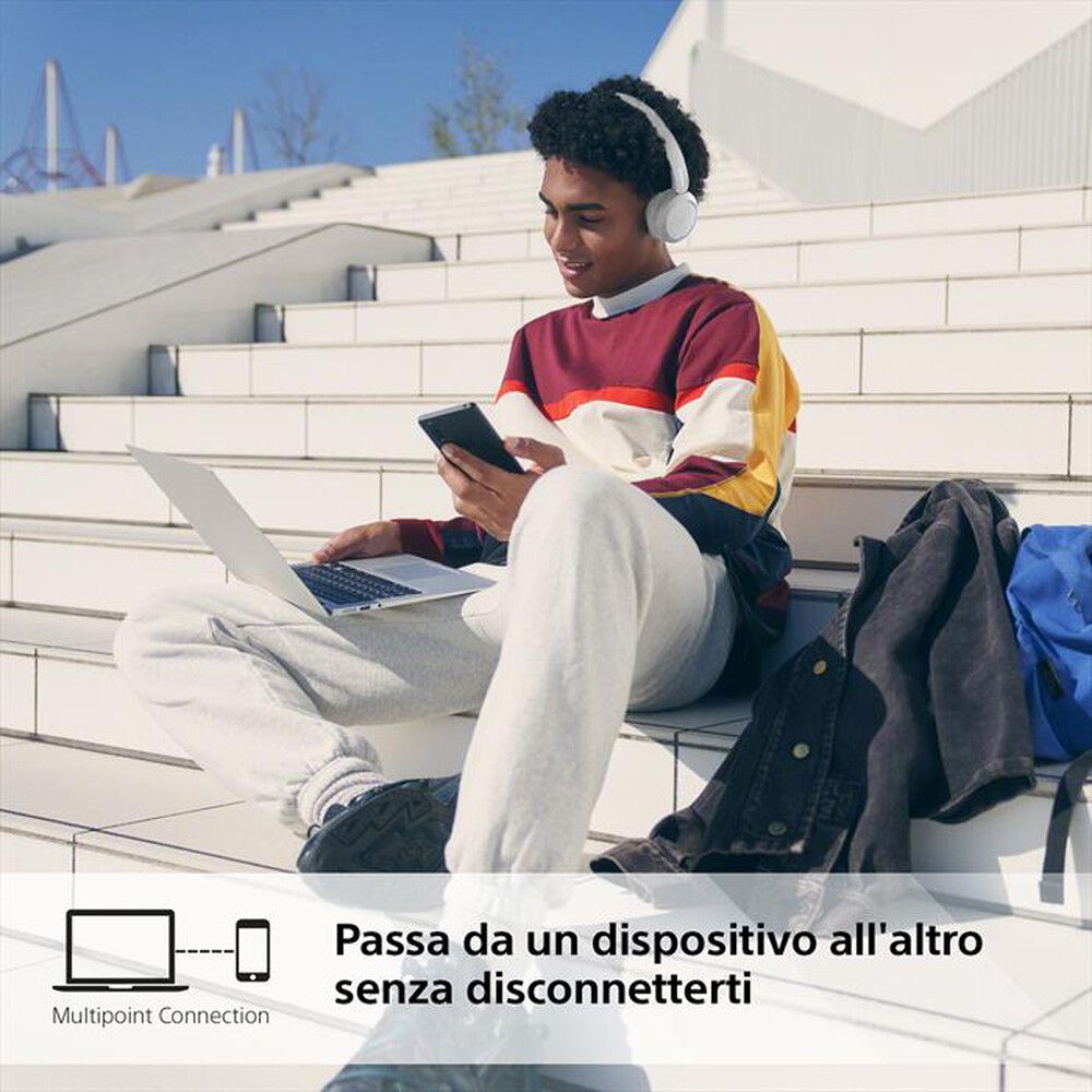 "SONY - Cuffie a padiglione chiuso WHCH520W.CE7-Bianco"
