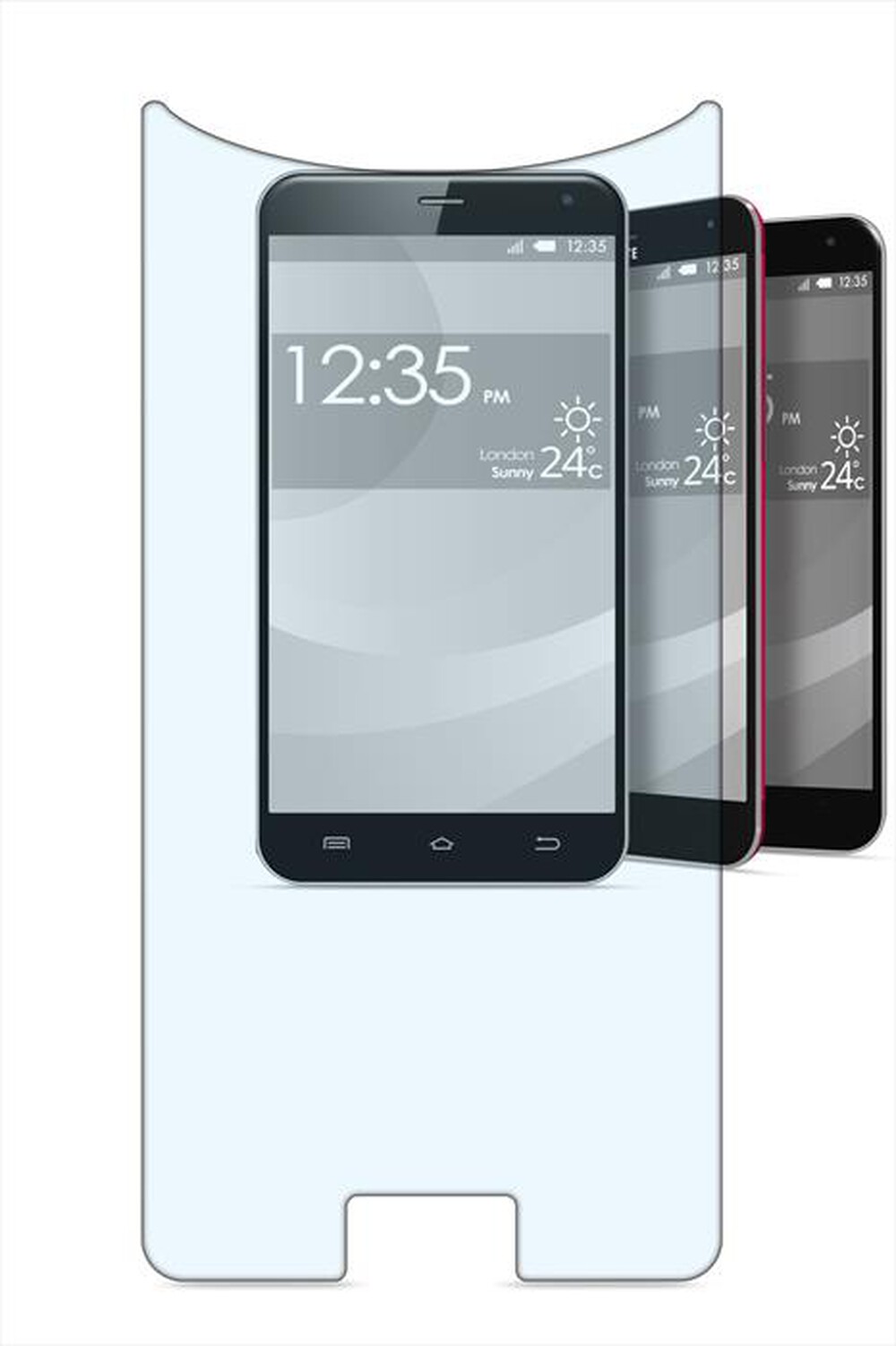 "CELLULARLINE - TEMPGLASBUNI55 Second Glass Uni taglia 5.5\"-Trasparente"